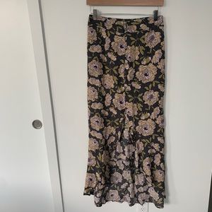 NWOT Leith Floral Maxi Skirt